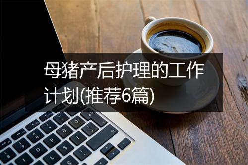 母猪产后护理的工作计划(推荐6篇)