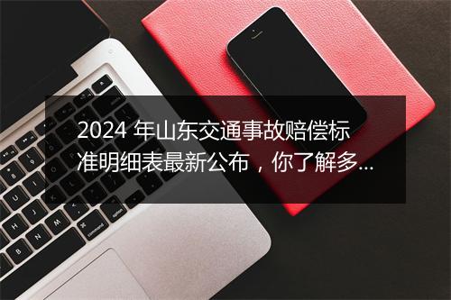 2024 年山东交通事故赔偿标准明细表最新公布，你了解多少？