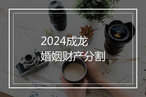 2024成龙婚姻财产分割