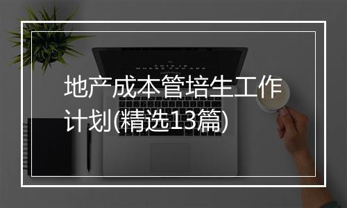 地产成本管培生工作计划(精选13篇)