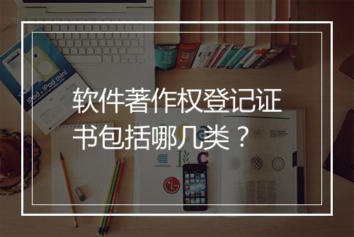 软件著作权登记证书包括哪几类？