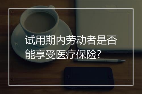 试用期内劳动者是否能享受医疗保险?
