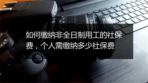 如何缴纳非全日制用工的社保费，个人需缴纳多少社保费