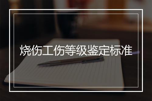 烧伤工伤等级鉴定标准
