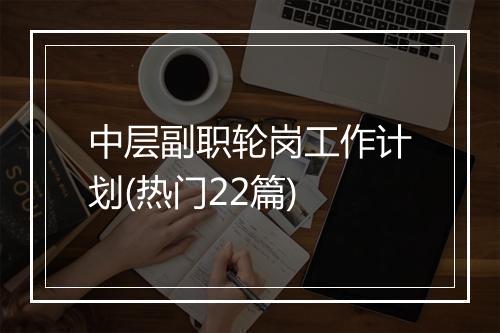 中层副职轮岗工作计划(热门22篇)