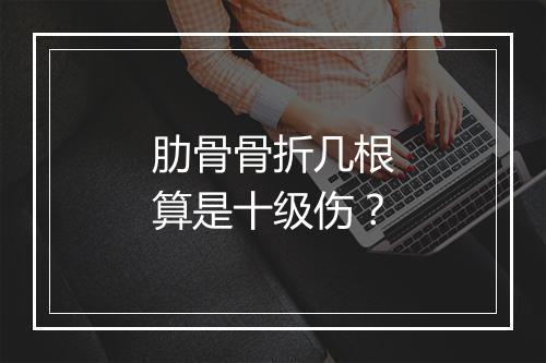 肋骨骨折几根算是十级伤？