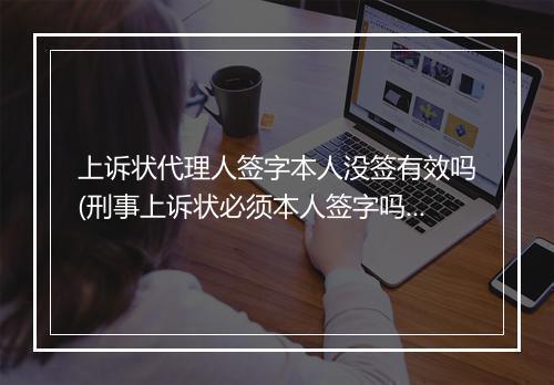 上诉状代理人签字本人没签有效吗(刑事上诉状必须本人签字吗)