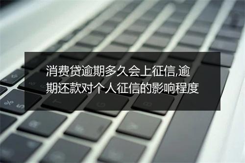 消费贷逾期多久会上征信,逾期还款对个人征信的影响程度