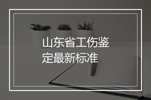 山东省工伤鉴定最新标准