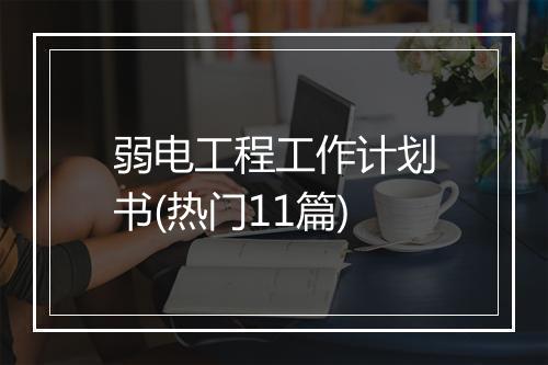 弱电工程工作计划书(热门11篇)