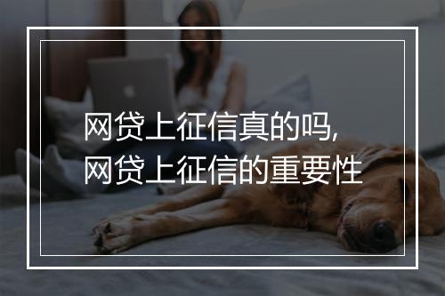 网贷上征信真的吗,网贷上征信的重要性