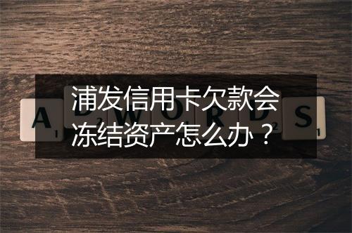 浦发信用卡欠款会冻结资产怎么办？