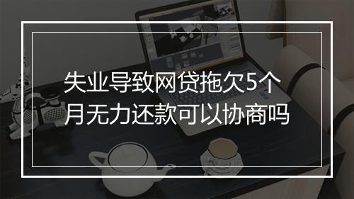 失业导致网贷拖欠5个月无力还款可以协商吗