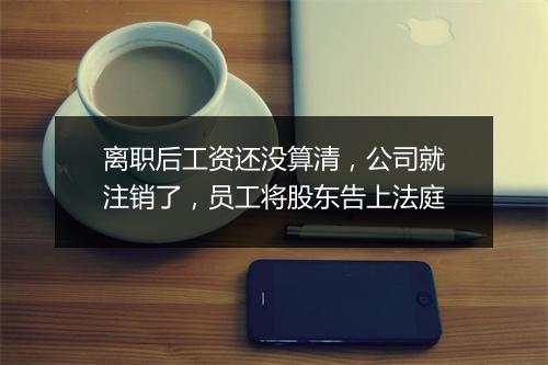离职后工资还没算清，公司就注销了，员工将股东告上法庭
