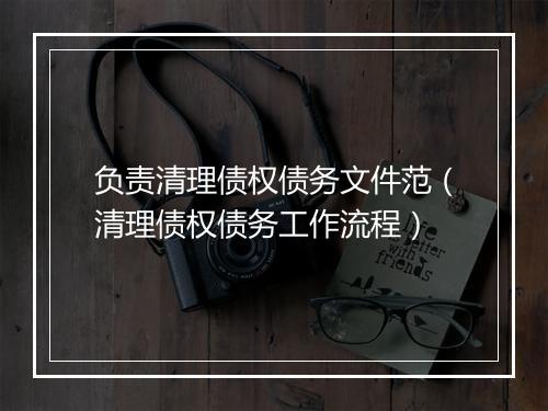 负责清理债权债务文件范（清理债权债务工作流程）