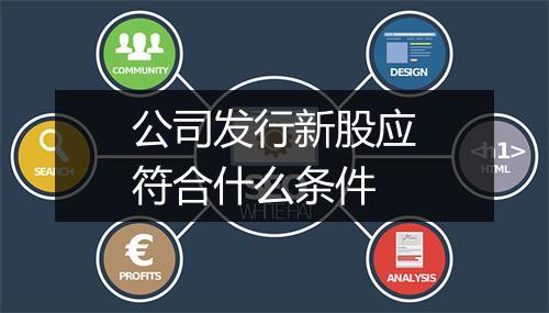 公司发行新股应符合什么条件