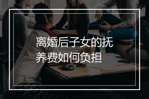 离婚后子女的抚养费如何负担