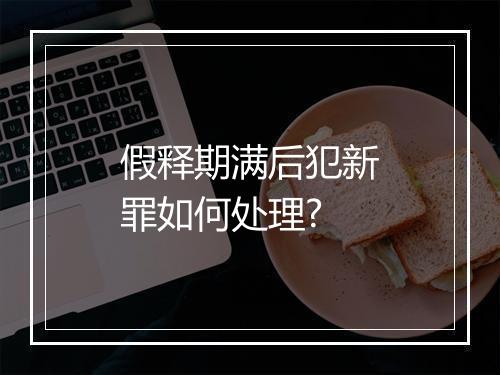 假释期满后犯新罪如何处理?