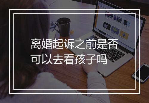 离婚起诉之前是否可以去看孩子吗