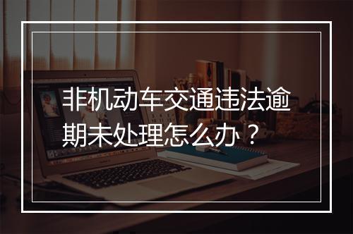 非机动车交通违法逾期未处理怎么办？