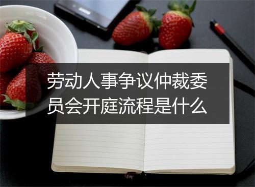 劳动人事争议仲裁委员会开庭流程是什么