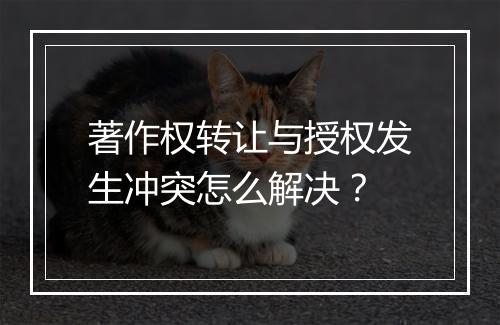 著作权转让与授权发生冲突怎么解决？
