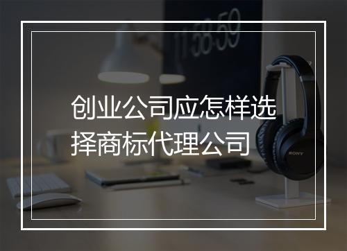 创业公司应怎样选择商标代理公司