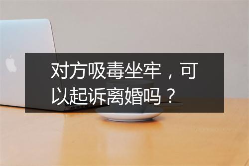 对方吸毒坐牢，可以起诉离婚吗？
