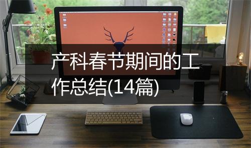 产科春节期间的工作总结(14篇)