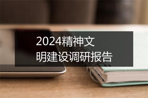 2024精神文明建设调研报告