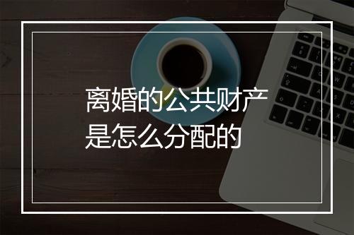 离婚的公共财产是怎么分配的