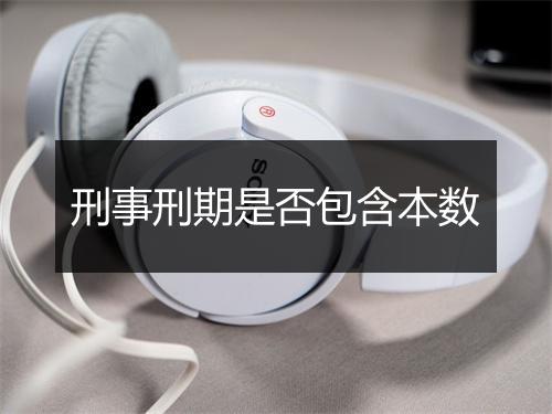 刑事刑期是否包含本数