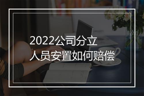 2022公司分立人员安置如何赔偿