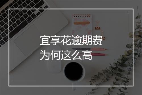 宜享花逾期费为何这么高