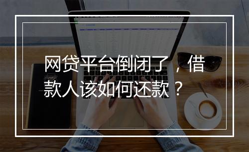 网贷平台倒闭了，借款人该如何还款？