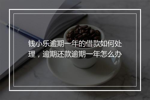 钱小乐逾期一年的借款如何处理，逾期还款逾期一年怎么办