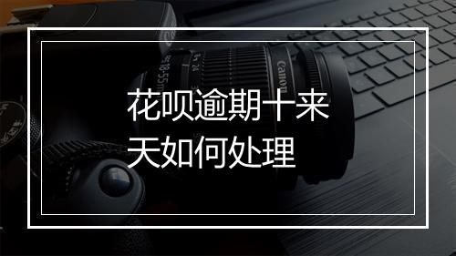 花呗逾期十来天如何处理