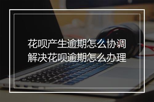 花呗产生逾期怎么协调解决花呗逾期怎么办理