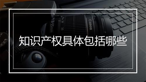 知识产权具体包括哪些