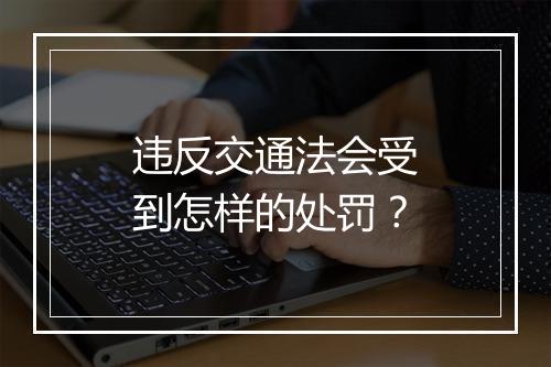 违反交通法会受到怎样的处罚？