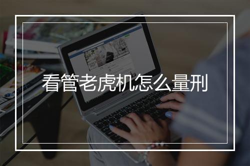 看管老虎机怎么量刑