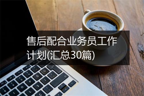 售后配合业务员工作计划(汇总30篇)