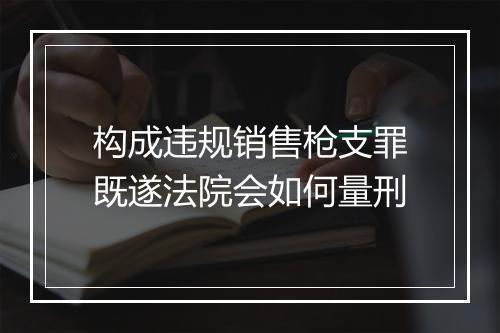 构成违规销售枪支罪既遂法院会如何量刑
