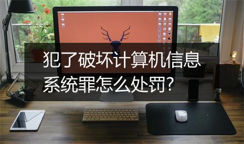 犯了破坏计算机信息系统罪怎么处罚?