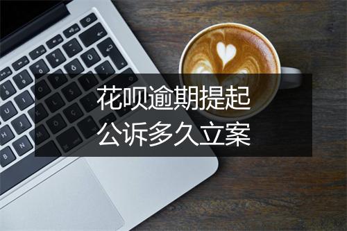 花呗逾期提起公诉多久立案