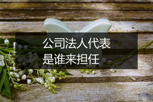 公司法人代表是谁来担任
