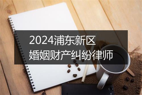 2024浦东新区婚姻财产纠纷律师