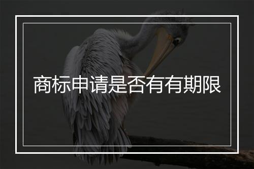 商标申请是否有有期限