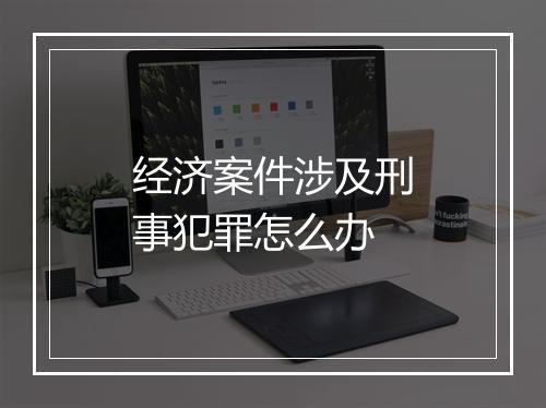 经济案件涉及刑事犯罪怎么办