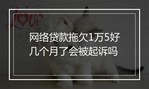 网络贷款拖欠1万5好几个月了会被起诉吗